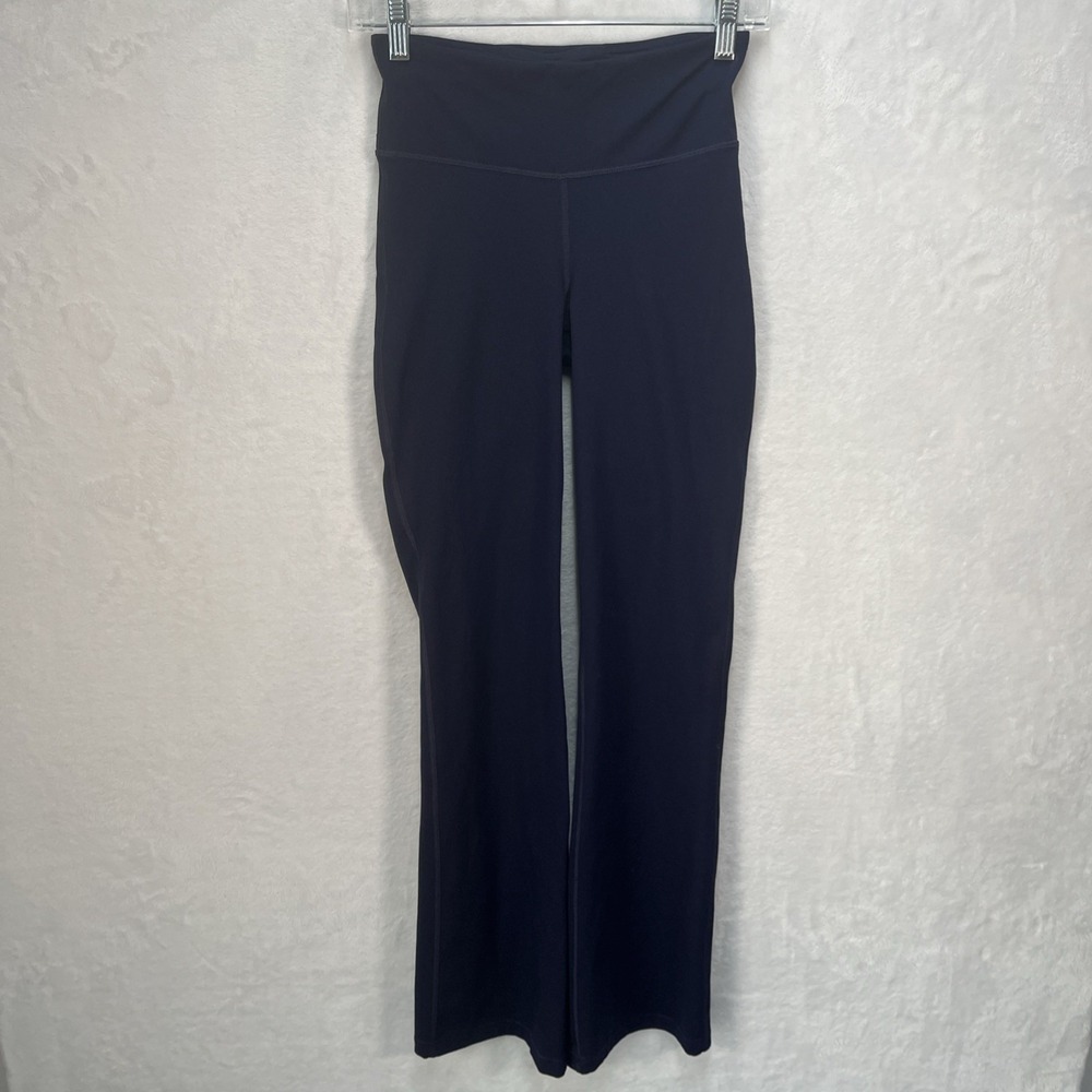 GapFit Flare Leg Leggings Womens XS Navy Workout Fitness Athleisure